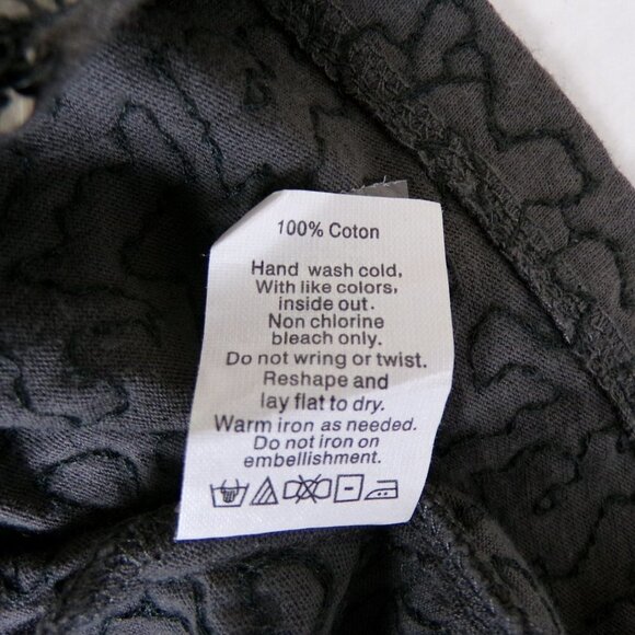 J. Crew Factory Glimmer 3/4 Sleeve All Over Sequin Top Black/Gray Sz Small #987 - Picture 4 of 5